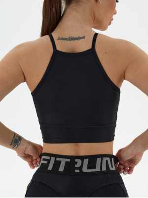 Спортивный Топ FITRUN Crop Top "Black"