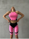 Sports Top FITRUN Crop Top "Shine Barbie"