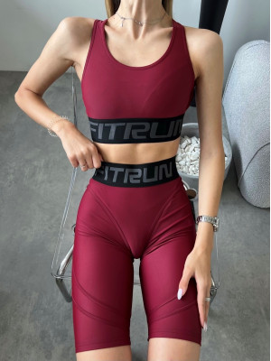 Спортивный Топ FITRUN Top X Brand "Beet Red"