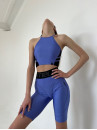 Sports Top FITRUN Crop Top "Shine Cornflower"