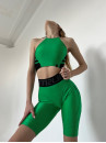 Спортивный Топ FITRUN Crop Top "Shine Green Grass"