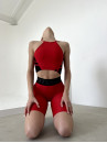 Sports Top FITRUN Crop Top "Red"