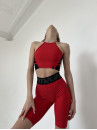 Спортивный Топ FITRUN Crop Top "Red"