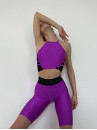 Sports Top FITRUN Crop Top "Shine Violet"