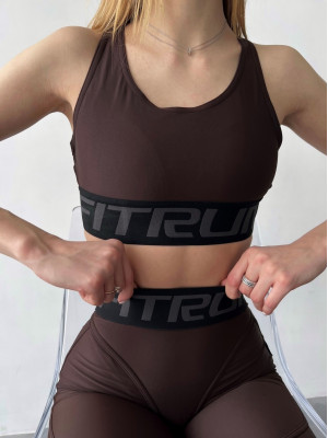 Спортивный Топ FITRUN Top X "Chocolate"