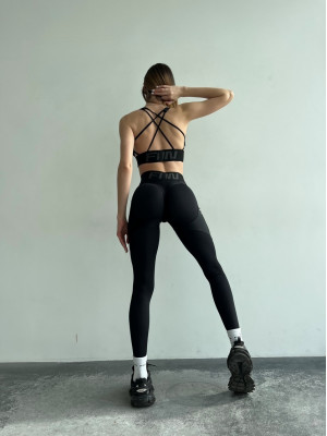 Спортивный Топ FITRUN Top X Brand "Black Relief"