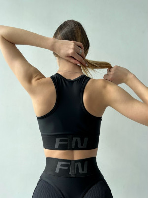 Спортивный Топ FITRUN Top "Total Black Relief"