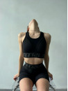 Sports Top FITRUN Top "Total Black Relief"