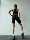 Спортивний Топ FITRUN Top "Total Black Relief Back"