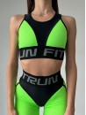 Sports Top FITRUN Top "Neon Green Relief"