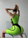 Спортивный Топ FITRUN Crop Top "Neon Green"