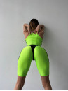 Спортивный Топ FITRUN Crop Top "Neon Green"