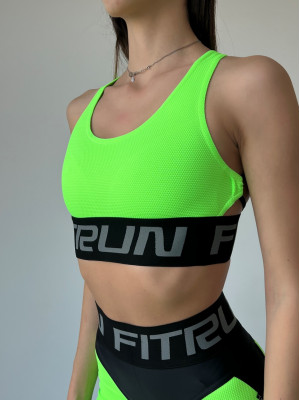 Sports Top FITRUN Top X Brand "Neon Green Relief"