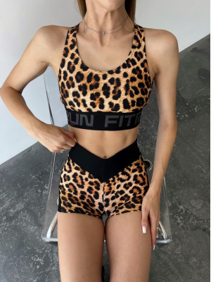 Спортивный Топ FITRUN Top X "Leopard"