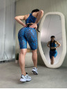 Sports Top FITRUN Classic Top "Blue Pythone"