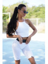 Sports Top FITRUN Crop Top "Total White"