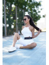 Sports Top FITRUN Crop Top "Total White"