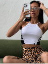 Спортивний Топ FITRUN Crop Top "White"