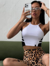 Спортивний Топ FITRUN Crop Top "White"