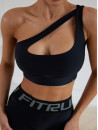 Sports Top FITRUN Top Racy "Total Black"