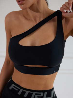 Sports Top FITRUN Top Racy "Total Black"