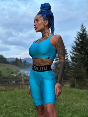 Спортивный Топ FITRUN Top Tender "Total Shine Azure"