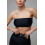 Sports Top FITRUN Bandeau Top "Total Black"