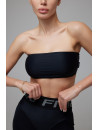 Спортивный Топ FITRUN Bandeau Top "Total Black"