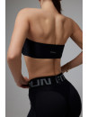Спортивный Топ FITRUN Bandeau Top "Total Black"