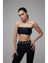 Спортивный Топ FITRUN Bandeau Top "Total Black"