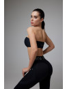 Спортивный Топ FITRUN Bandeau Top "Total Black"