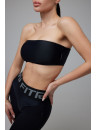 Спортивний Топ FITRUN Bandeau Top "Total Black"