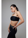 Спортивний Топ FITRUN Bandeau Top "Total Black"
