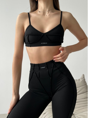 Спортивный Топ FITRUN Top Versa "Black VE"