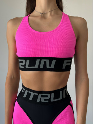 Sports Top FITRUN Top X "Pink Relief"