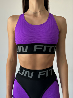 Спортивный Топ FITRUN Top X "Purple Relief"