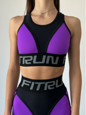 Спортивный Топ FITRUN Top "Purple Relief"