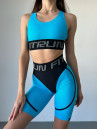 Спортивний Топ FITRUN Top X "Sky Blue Relief"