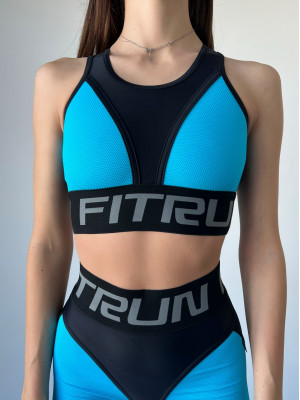 Спортивний Топ FITRUN Top "Sky Blue Relief"