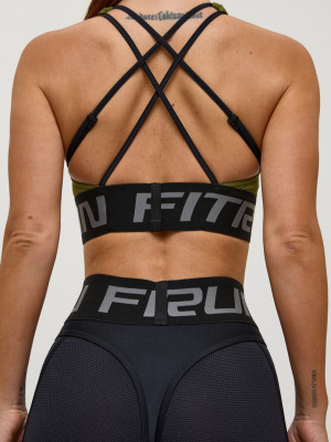 Спортивный Топ FITRUN Top X Brand "Khaki Relief"