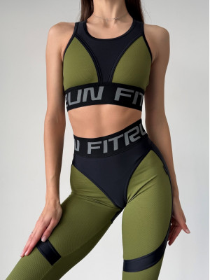 Спортивний Топ FITRUN Top "Khaki Relief"