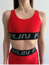 Sports Top FITRUN Top X "Shine Bordo"