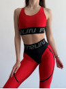 Sports Top FITRUN Top X "Shine Bordo"