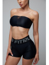 Sports Top FITRUN Top Bandeau SPIDER "Total Black"
