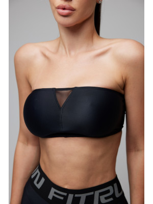 Спортивный Топ FITRUN Top Bandeau SPIDER "Total Black"