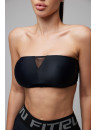 Sports Top FITRUN Top Bandeau SPIDER "Total Black"