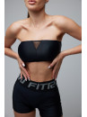 Sports Top FITRUN Top Bandeau SPIDER "Total Black"