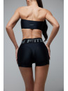 Sports Top FITRUN Top Bandeau SPIDER "Total Black"