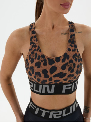 Спортивний Топ FITRUN Top X Brand "Chocolate Leo"