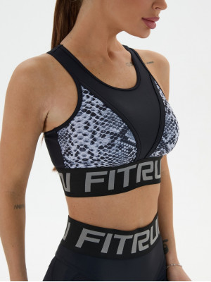Спортивний Топ FITRUN Top "White Python"